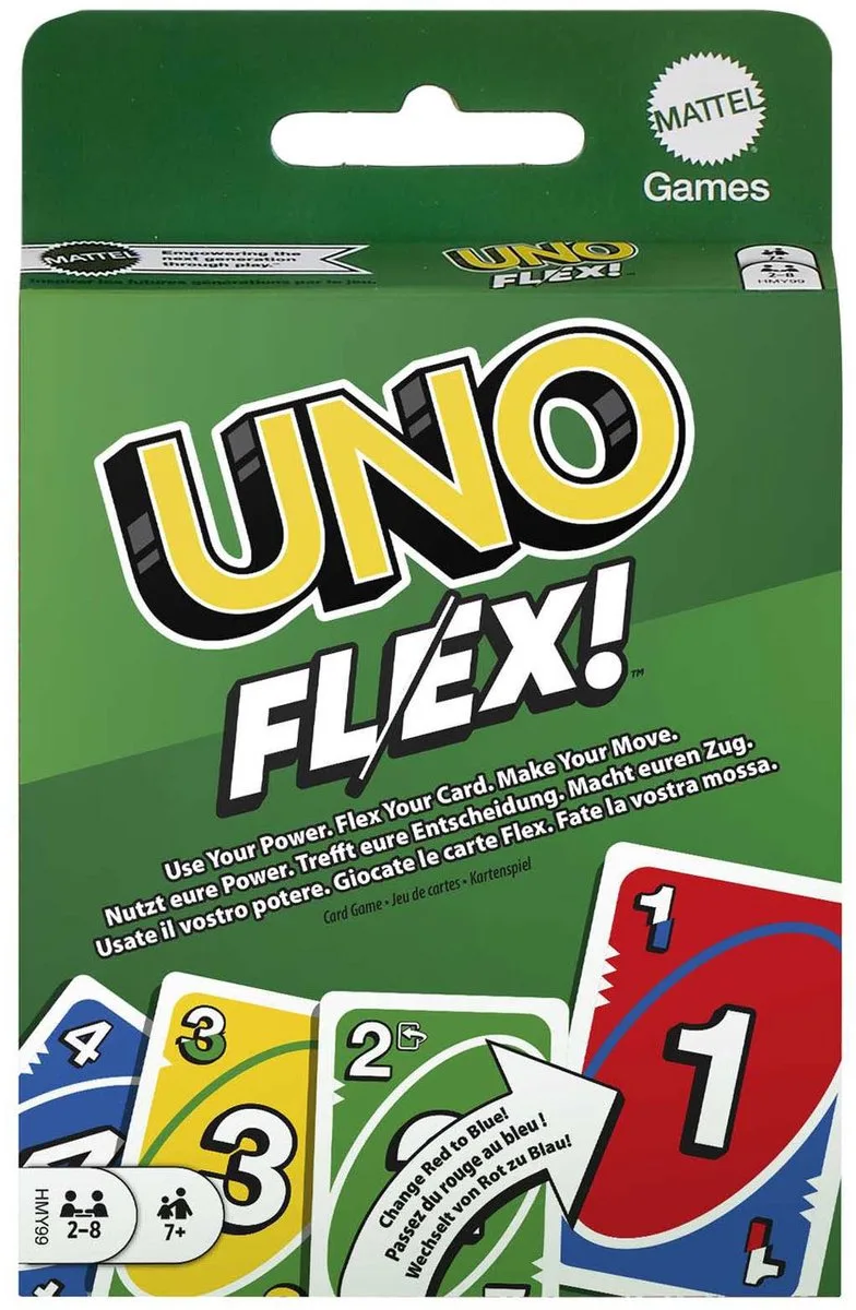 UNO Flex Kaartspel from Mattel Games – box