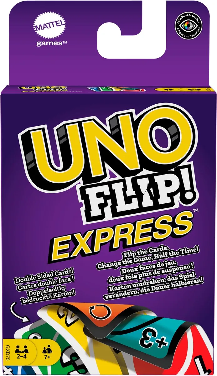 UNO Flip - double sided cards - change the game - dubbelzijdige kaarten - Mattel von Mattel Games – Schachtel