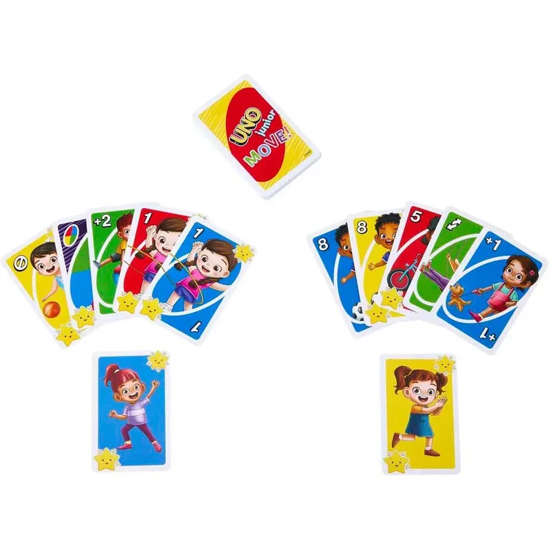 Uno Jeu De Cartes Junior Move! de Mattel Games – boîte 3 sur 6