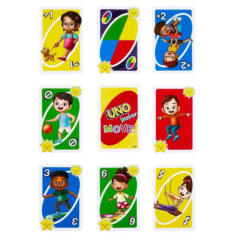 Uno Jeu De Cartes Junior Move! de Mattel Games – boîte 4 sur 6