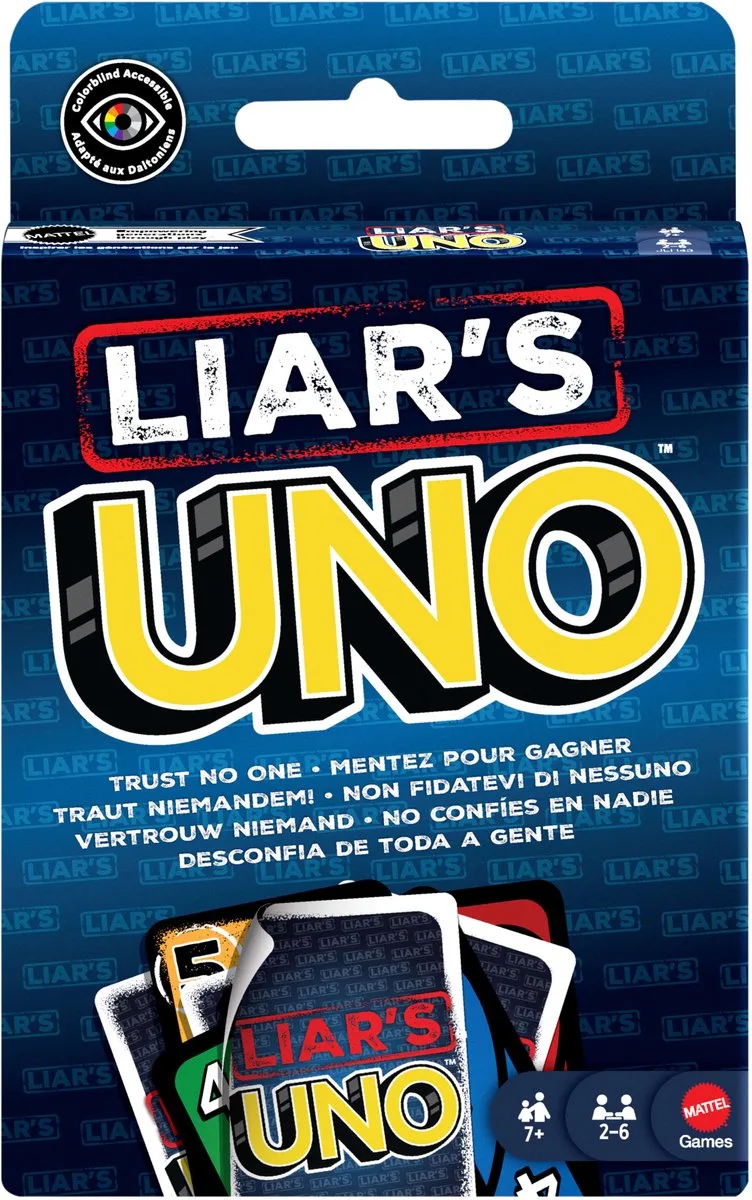 UNO Liar's van Mattel Games – doos
