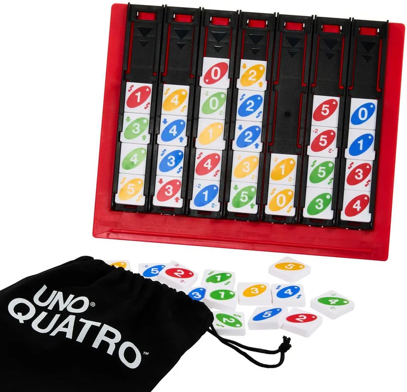 Uno Jeu De Société Quatro de Mattel Games – boîte 3 sur 5