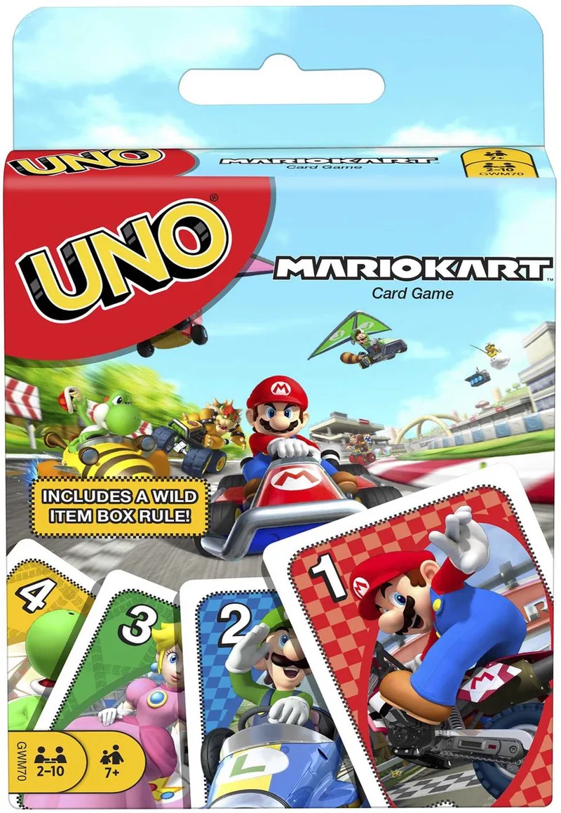 UNO - Super Mario - Kaartspel - Sinterklas - Kerstmis - Cadeau - Spel - Grappig spel van Mattel Games – doos