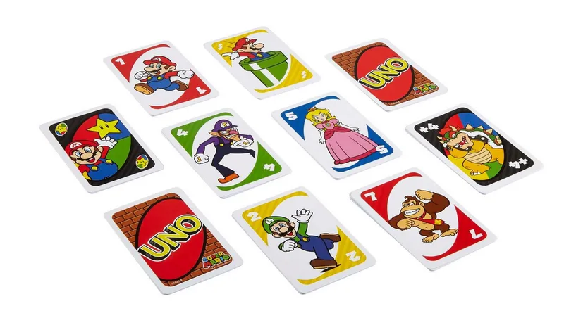 Uno Jeu De Société Super Mario Bros de Mattel Games – boîte 5 sur 5