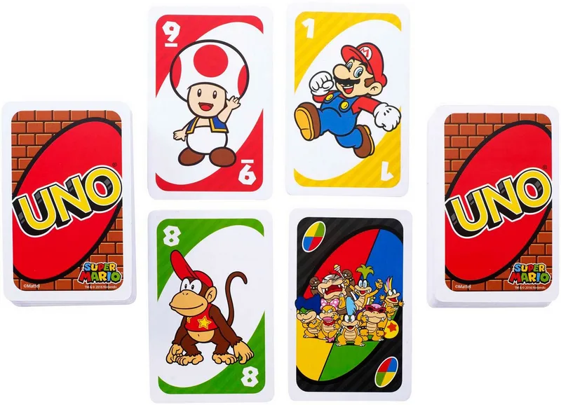 Uno Jeu De Société Super Mario Bros de Mattel Games – boîte 3 sur 5