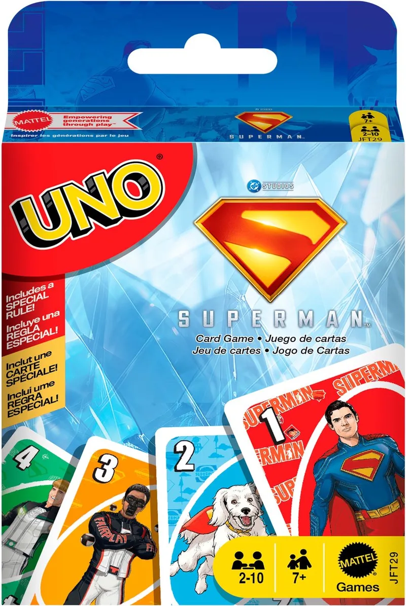 UNO Superman - Kaartspel von Mattel Games – Schachtel