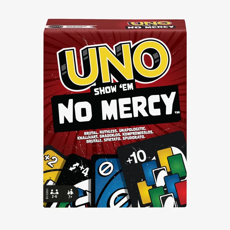 UNO Toon Geen Genade - UNO No Mercy - Kaartspel de Mattel Games – boîte