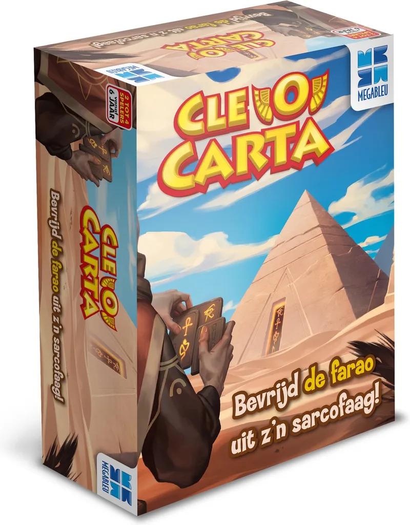 CleoCarta - Familiespel - Puzzelspel - Denkspel - Kraak als eerste 7 codes! von Megableu – Schachtel