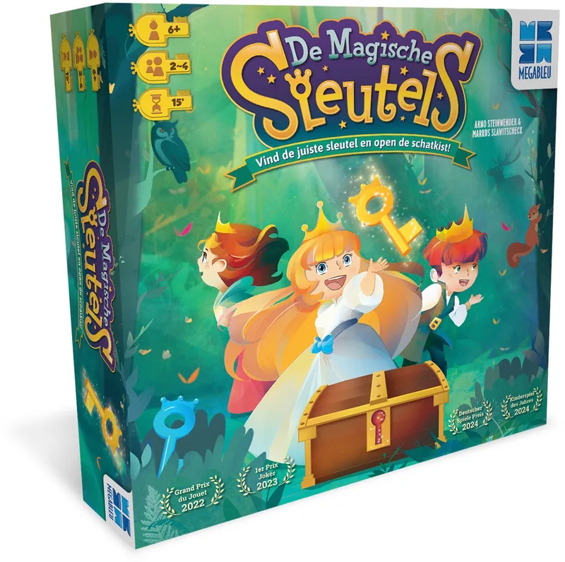 De Magische Sleutels - Betoverend Kinderspel - Sprookjesachtig Bordspel voor 2-4 spelers - Vanaf 6 Jaar - Bekroond in Duitsland de Megableu – boîte