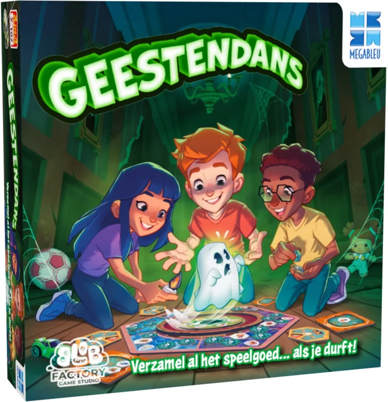 Geestendans - Spannend Bordspel voor Kinderen - Vanaf 7 Jaar - Familiespel met Magnetisch Spook van Megableu – doos