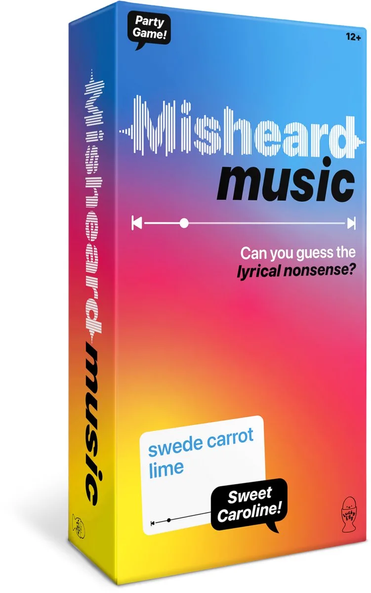 Misheard Music - Muziekkaartspel - Raad de Hit of Artiest achter de Wartaal - Hilarisch Partyspel van Megableu – doos
