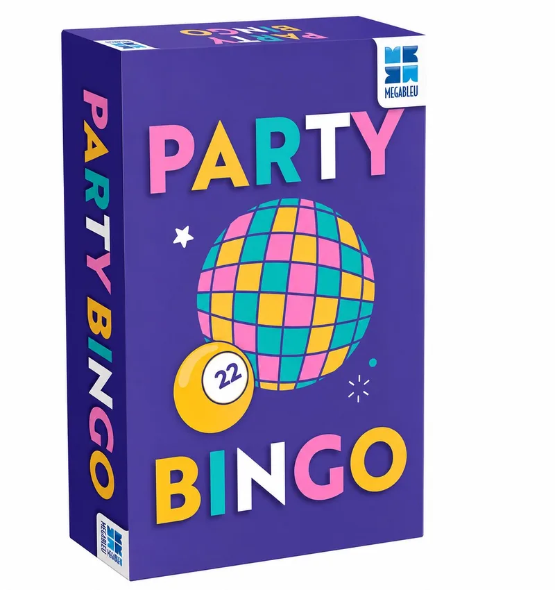 Party Bingo Spel voor Volwassenen – Bingospel voor Feestjes – Gezelschapsspel – 2 t/m 20 Spelers – Inclusief Bingokaarten von Megableu – Schachtel