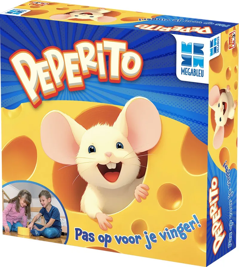 Peperito - Grappig & Spannend Kinderspel - Bordspel voor Kinderen - Vanaf 3 Jaar - 2-4 Spelers - Perfect als Verjaardagscadeau von Megableu – Schachtel