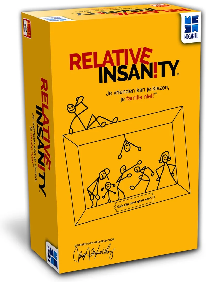 Relative Insanity - Kaartspel - Familiespel - Humoristisch Partyspel van Megableu – doos