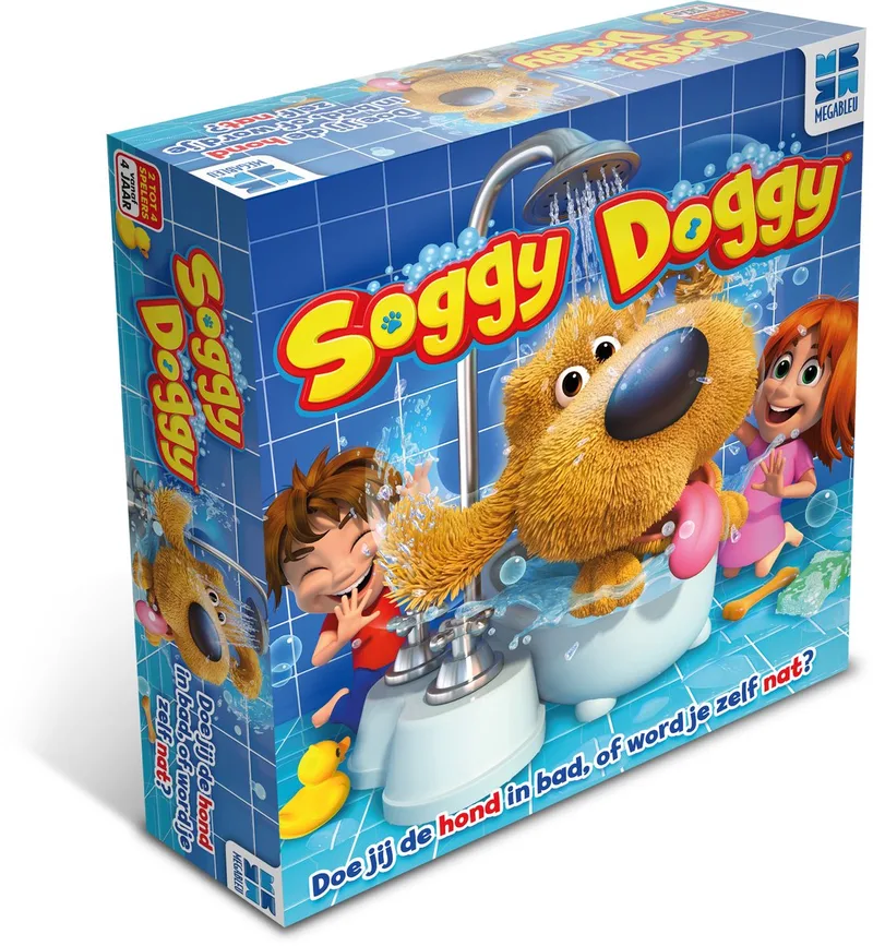 Soggy Doggy - Grappig Actiespel voor Kinderen - Kinderspel Vanaf 4 Jaar - 2 tot 4 Spelers - Dolle Waterpret van Megableu – doos