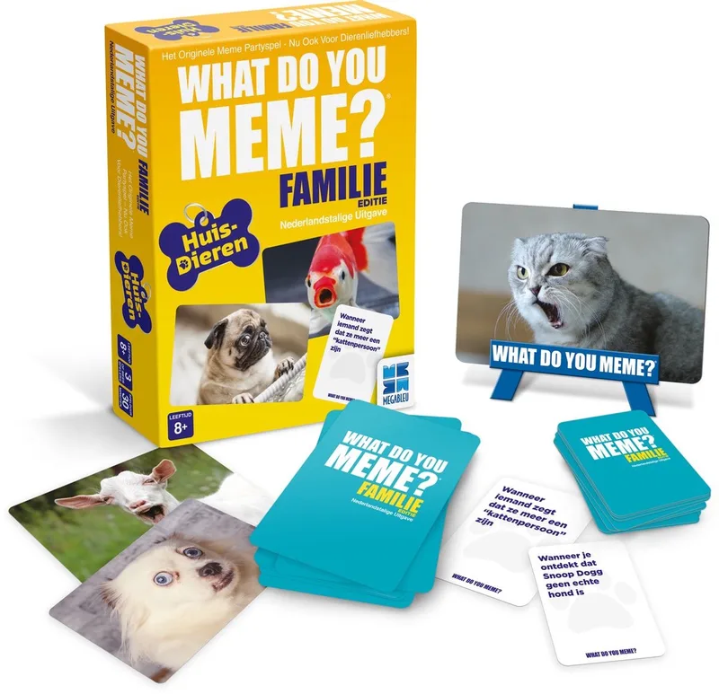 What Do You Meme Family Pets Only - Kaartspel - Familiespel - Partyspel vol Humor! van Megableu – doos