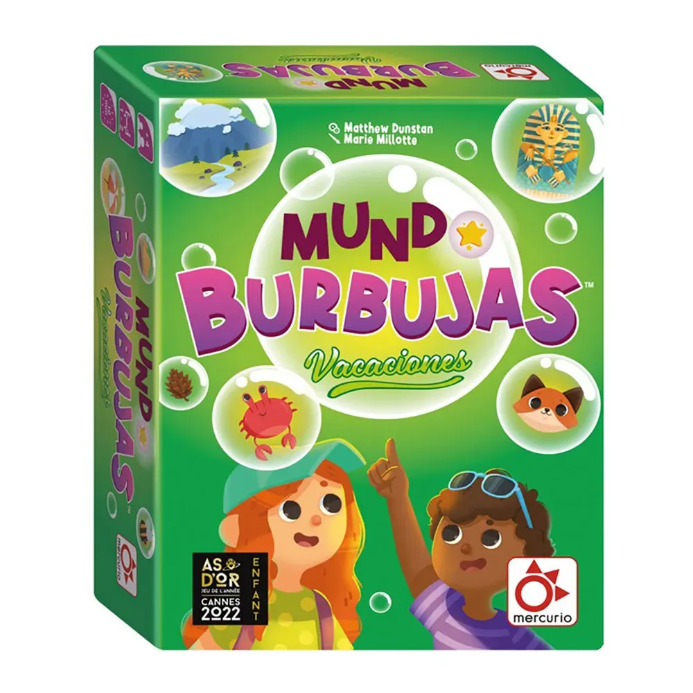 Jeu De Société Mundo Burbujas Vacaciones de Mercurio – boîte