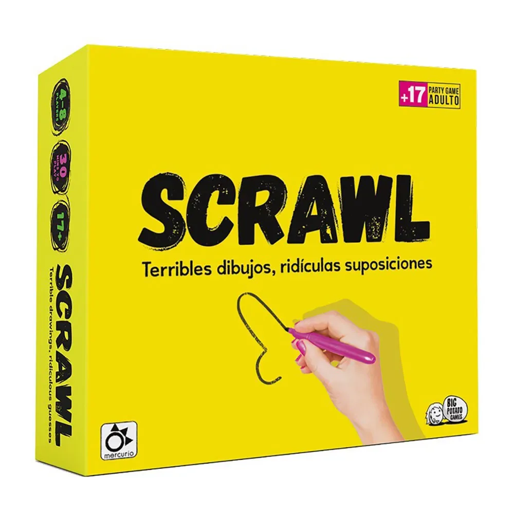Jeu De Société Scrawl de Mercurio – boîte