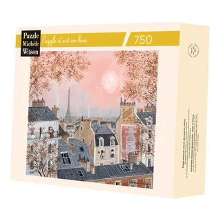 Puzzle Puzzle en Bois Découpé à la Main - Ciel Rose En Hiver - 500 à 999 pièces von Michèle Wilson – Schachtel 2 von 2