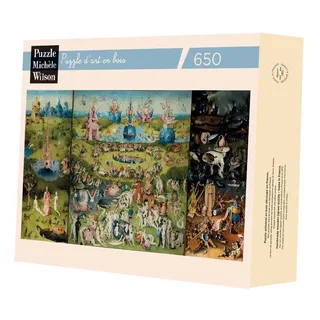 Puzzle Puzzle en Bois Découpé à la Main - Jardin Des Délices - 500 à 999 pièces fra Michèle Wilson – æske 2 af 2