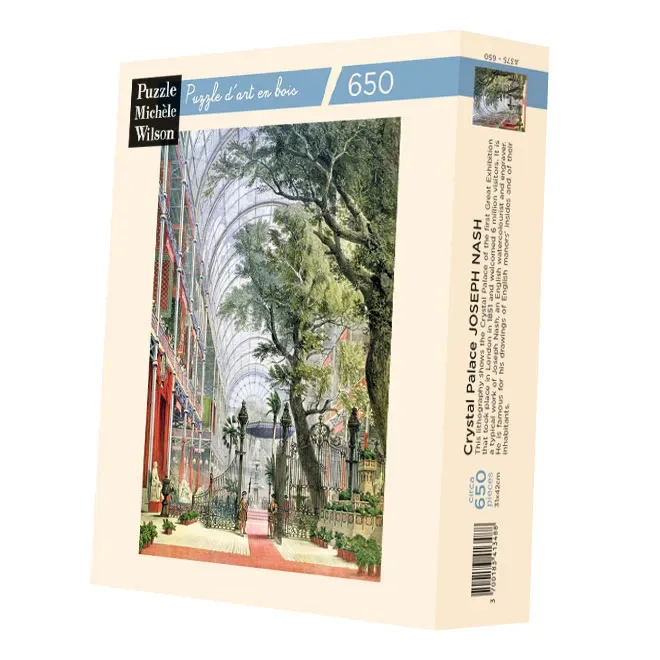 Puzzle Puzzle en Bois Découpé à la Main - Joseph Nash : Chrystal Palace - 500 à 999 pièces van Michèle Wilson – doos