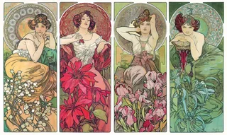 Puzzle Puzzle en Bois Découpé à la Main - Les Pierres Précieuses - Mucha - 500 à 999 pièces von Michèle Wilson – Schachtel 1 von 2