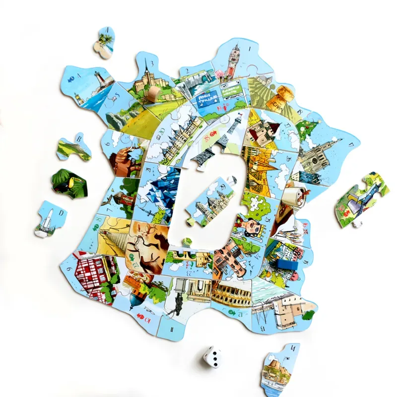 Puzzle Puzzle en Bois Découpé à la Main - Puzzle-Jeu France Escapade - 26 à 50 pièces von Michèle Wilson – Schachtel 1 von 2