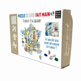 Puzzle Puzzle en Bois Découpé à la Main - Puzzle-Jeu France Escapade - 26 à 50 pièces von Michèle Wilson – Schachtel 2 von 2