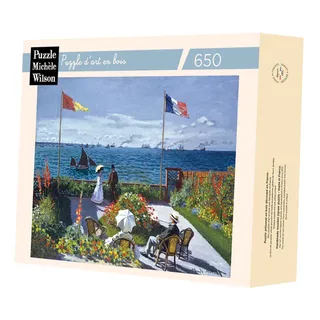 Puzzle Puzzle en Bois Découpé à la Main - Terrasse À Sainte Adresse - 500 à 999 pièces fra Michèle Wilson – æske 2 af 2
