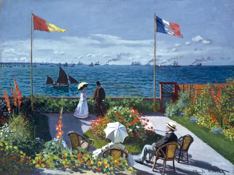 Puzzle Puzzle en Bois Découpé à la Main - Terrasse À Sainte Adresse - 500 à 999 pièces fra Michèle Wilson – æske 1 af 2