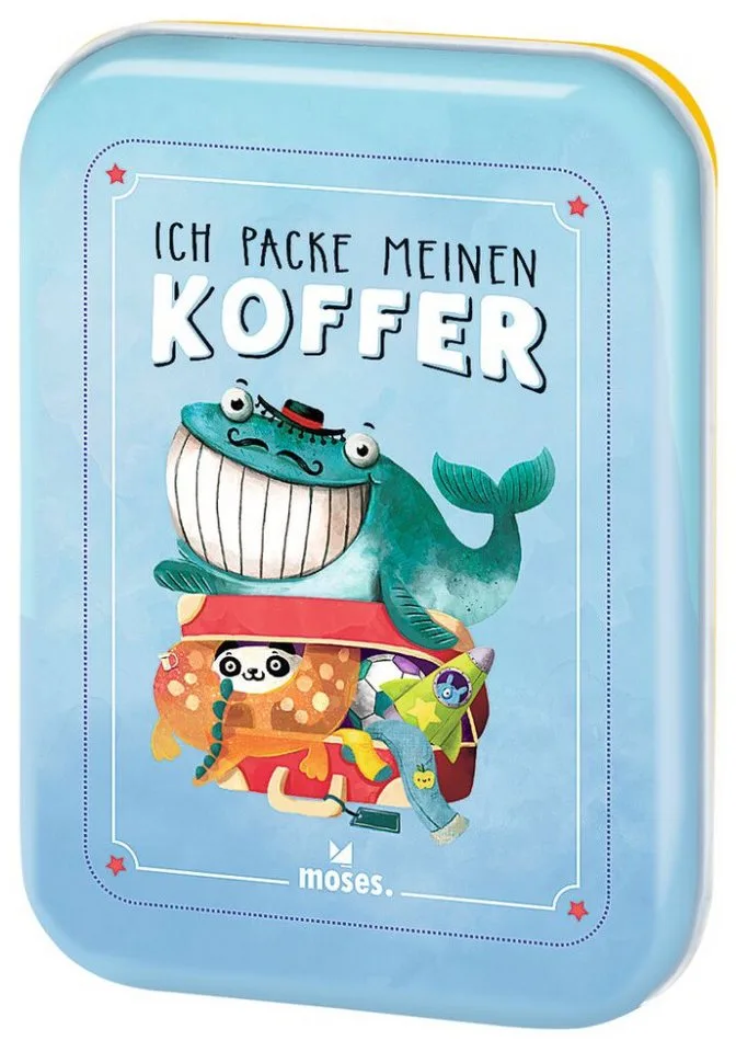 Spiel Ich packe meinen Koffer, Der Spieleklassiker für Kinder ab 4 Jahren fra Moses Verlag – æske