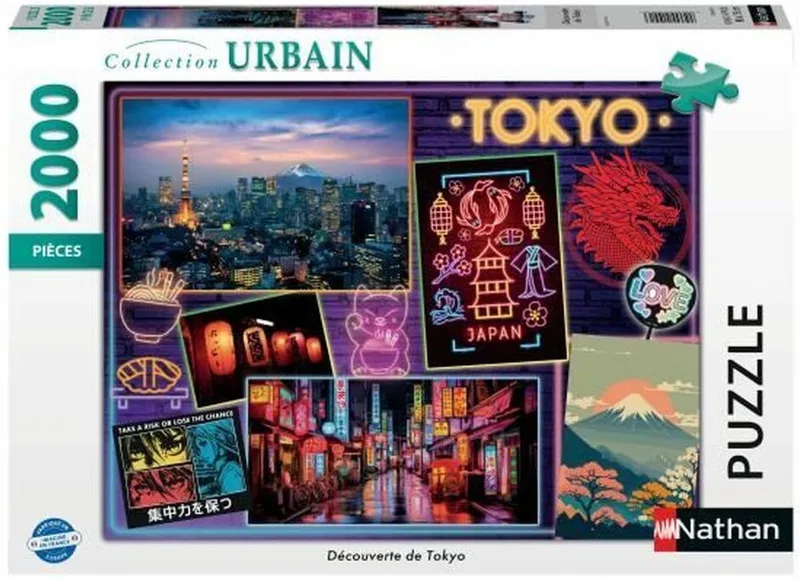 Entdeckung von Tokio - 2000 Teile. von Nathan, Ausgabe Mehrfarbig – Schachtel