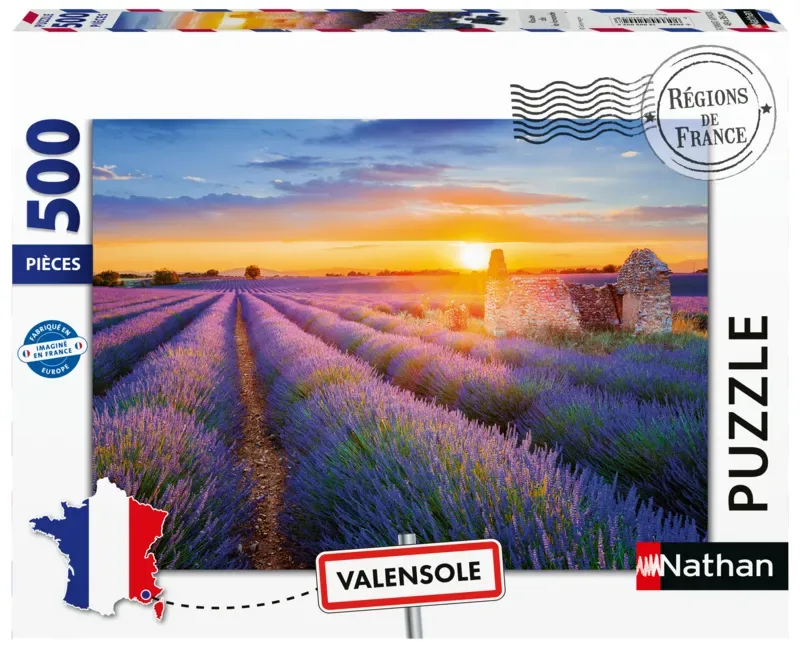 Nathan – 500-delige puzzel – Regio’s van Frankrijk – Lavendelroute van Nathan, editie Paars – doos 2 van 2