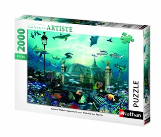 puzzel Aquarium - kunst legpuzzel 2000 stukjes volwassenen. from Nathan, Multicolour edition – box 2 of 2