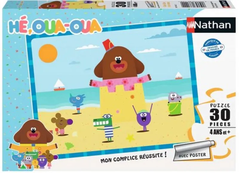 Puzzel Kinderen 30 Stukjes - Strand & Hey Duggee från Nathan – kartong