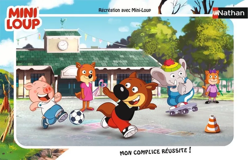 puzzel legpuzzel Mini-Loup 15 stukjes kinderpuzzel. from Nathan, Multicolour edition – box