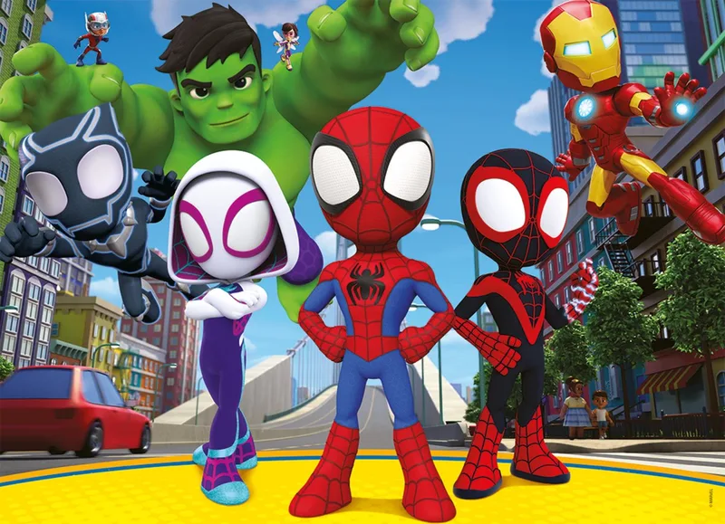 puzzel Spidey and His Amazing Friends - 45 stukjes superhelden. from Nathan, Multicolour edition – box
