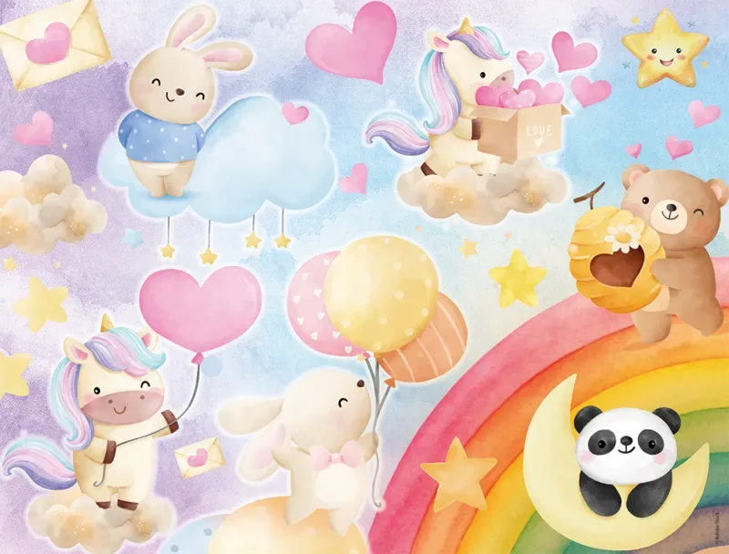 Puzzle Arc-en-Ciel des Animaux van Nathan – doos 1 van 2