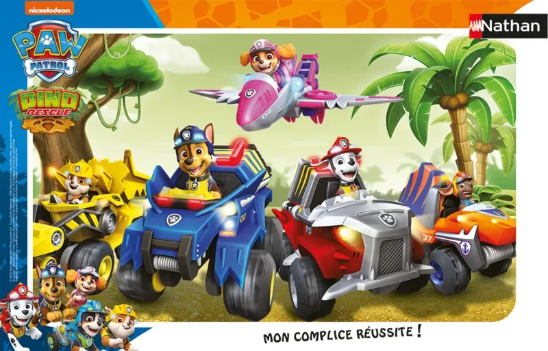 Puzzle En Route avec la Pat'Patrouille - 10 à 25 pièces de Nathan – boîte