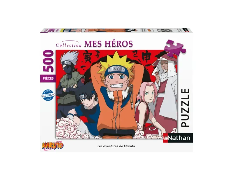 Puzzle Les Aventures de Naruto - 500 à 999 pièces van Nathan – doos 2 van 2