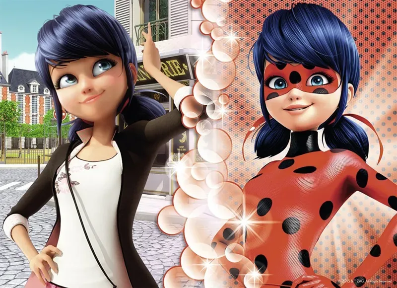 Puzzle Miraculous - Lady Bug - 26 à 50 pièces de Nathan – boîte 1 sur 2