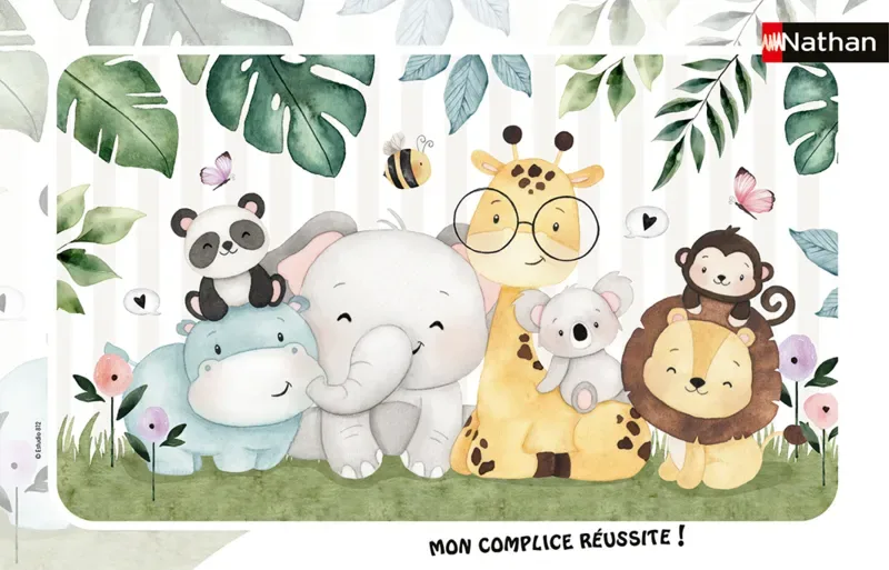 Puzzle Puzzle Cadre - Animaux Tout Doux - 26 à 50 pièces from Nathan – box
