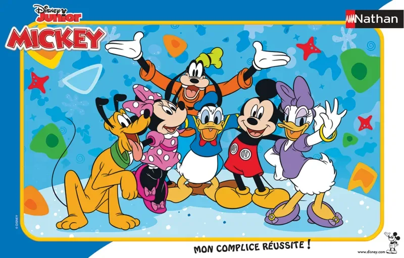 Puzzle Puzzle Cadre - Les Amis de Mickey - 10 à 25 pièces från Nathan – kartong