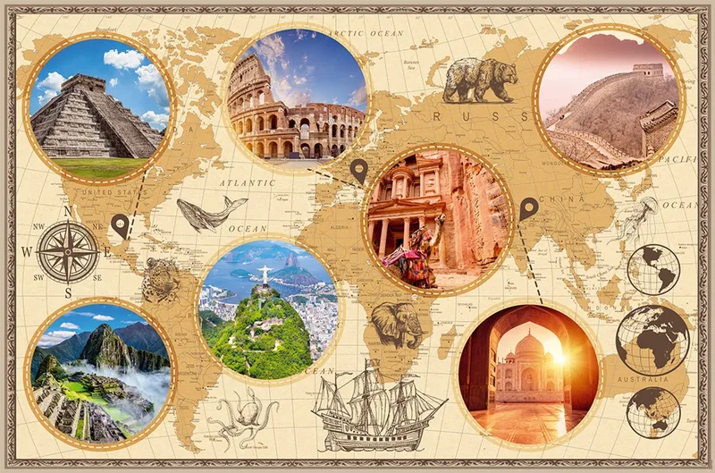 Wonders of the Modern World - 3,000 pieces. from Nathan, Multicolour edition – box