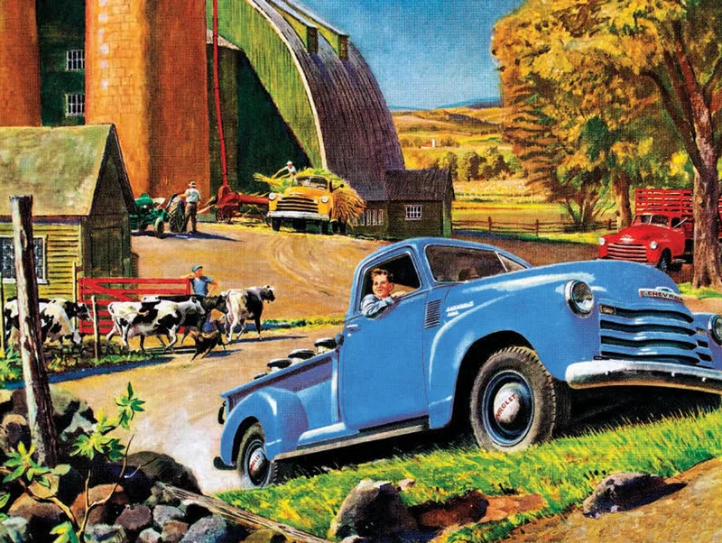 Barnyard Pickup - NYPC Puzzel 48 Stukjes - 0819844012656 van New York Puzzle Company, editie Multi-kleur – doos