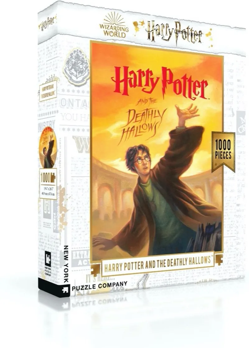 Harry Potter Deathly Hallows - 1000 stukjes puzzel fra New York Puzzle Company, Flerfarvet-udgave – æske