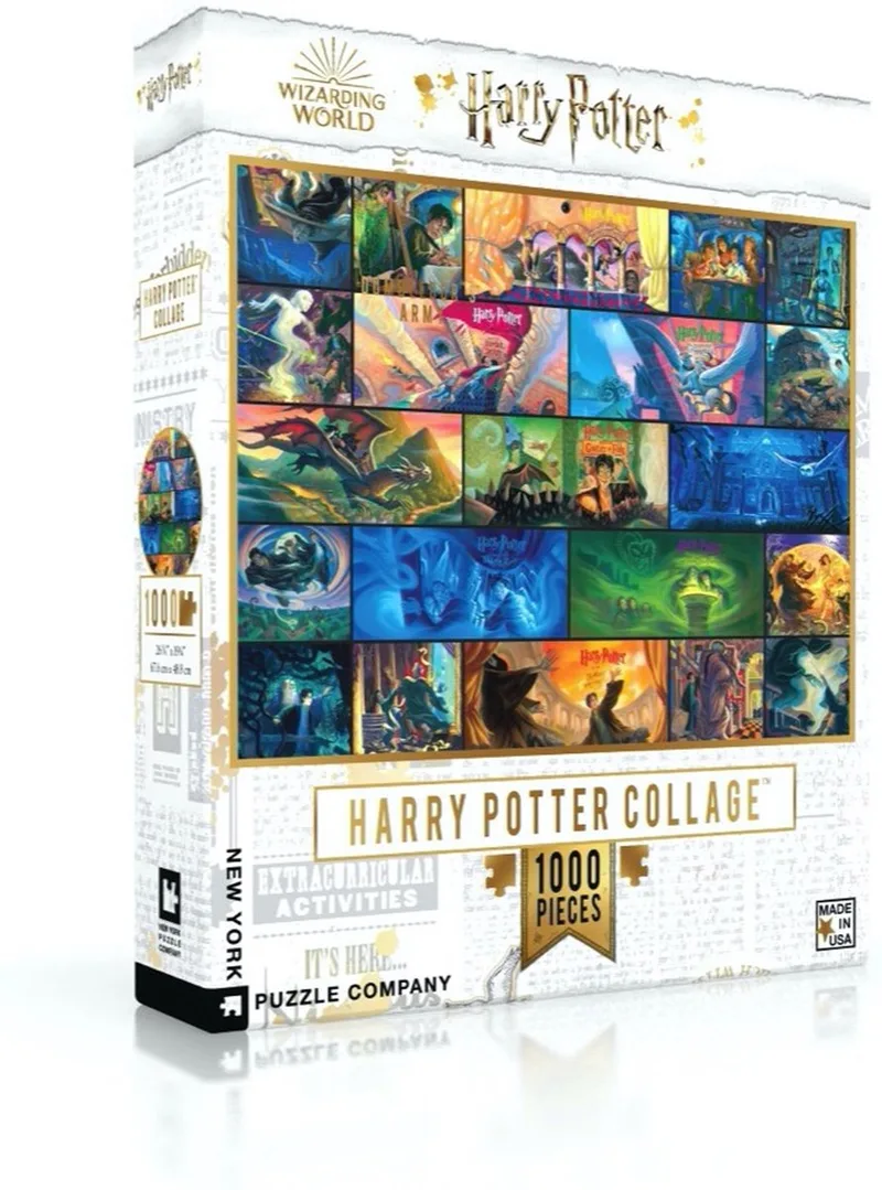 Harry Potter Harry Potter Collage - 1000 stukjes puzzel fra New York Puzzle Company, Flerfarvet-udgave – æske