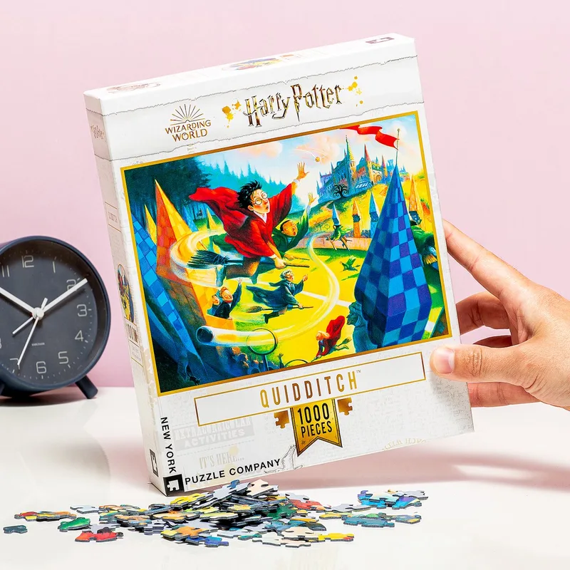 Harry Potter Quidditch - 1000 stukjes puzzel from New York Puzzle Company, Multicolour edition – box