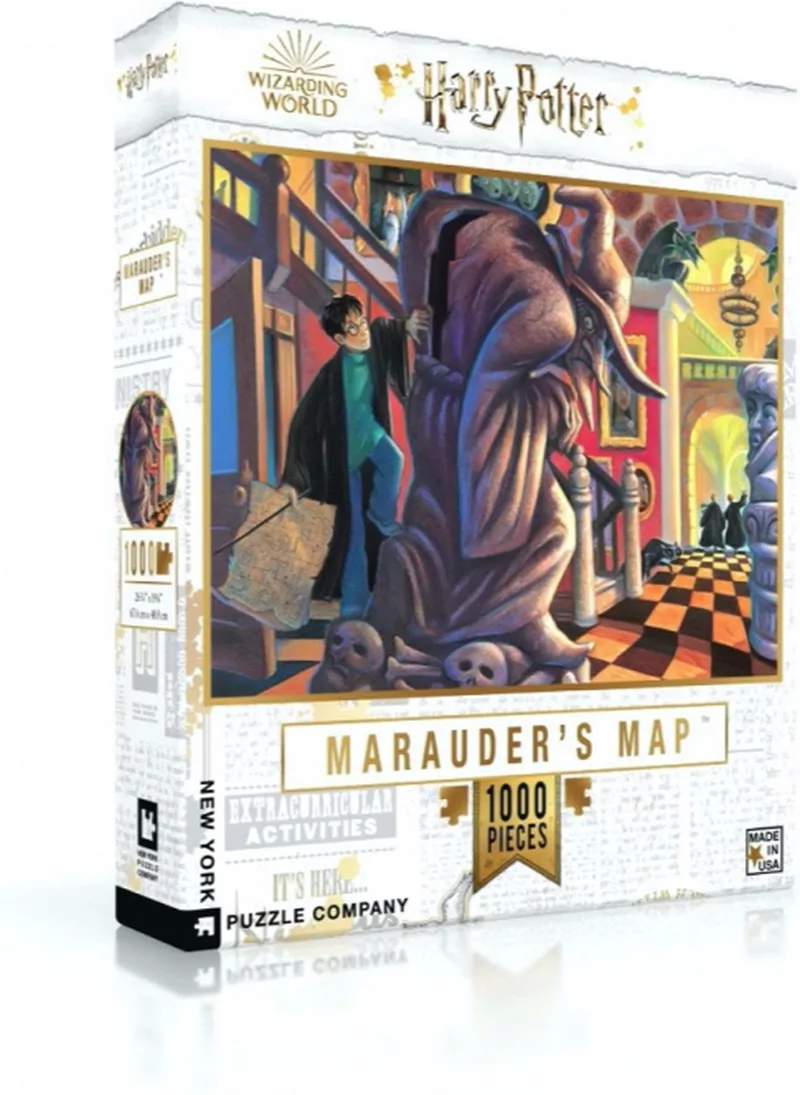 Harry Potter The Marauder's Map - 1000 stukjes puzzel de New York Puzzle Company, édition Diverse kleuren – boîte