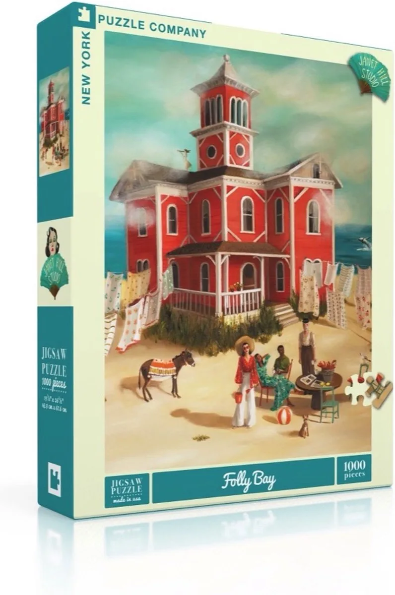 Janet Hill Folly Bay - 1000 stukjes puzzel fra New York Puzzle Company, Flerfarvet-udgave – æske